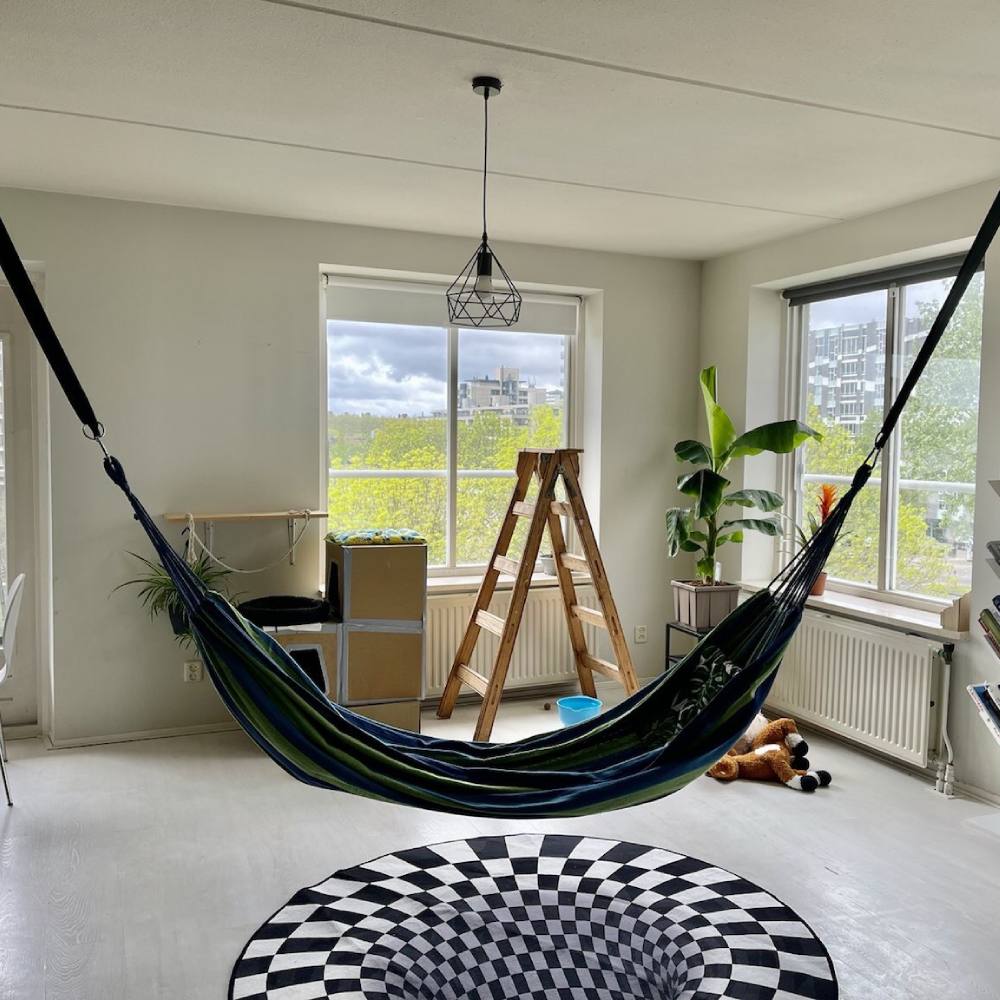 Sleeping Hammock (Blue Stripes): image 5